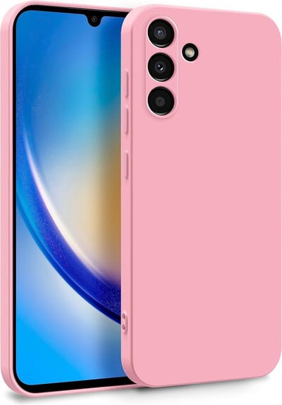 Hoesje geschikt voor Samsung Galaxy A35 hoesje zacht siliconen - Arara backcover - Licht Roze
