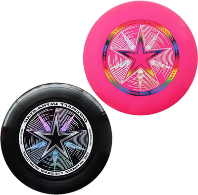 Sport Schijven - Vliegende Schijven - Ultimate Spel - Officiële WK Schijf - 2 Stuks 175 Gram - Zwart Roze