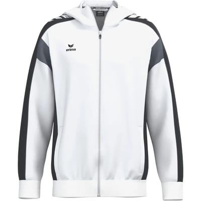 Erima Celebrate 125 Trainingsjack Met Capuchon Heren - Wit / Zwart | Maat: XXL