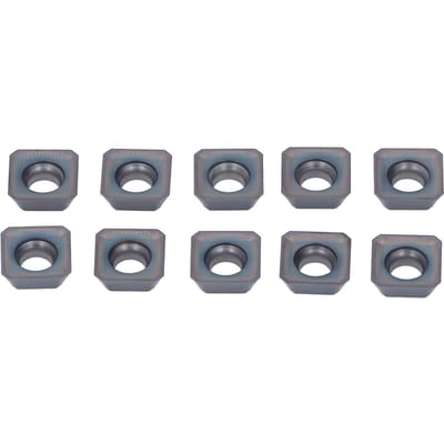 10 Pièces Plaquettes en Carbure Revêtu Plaquettes de Tournage Lames de Serrage CNC pour Machine de Fraisage