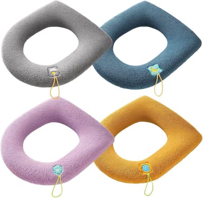 4 Artikelen Toiletbrilhoes - Comfortabele Toiletbrilhoes - Extra Dikke Kussens voor een Perfecte Pasvorm