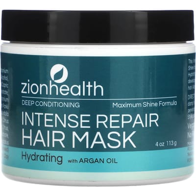 Adama, Haarmasker Intense Reparatie, Diep Conditionering Maximale Glans Formule, 4 Fl Oz gray