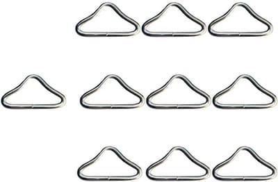 Trampolinegespen en Bungee Bed Accessoires - 20 Stuks Driehoekige Ringen van Staal voor Trampolines en Bedden
