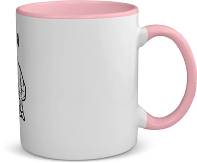 Akyol - snowboard met eigen naam koffiemok - theemok - roze - Snowboarden - snowboarders - wintersport - 350 ML inhoud