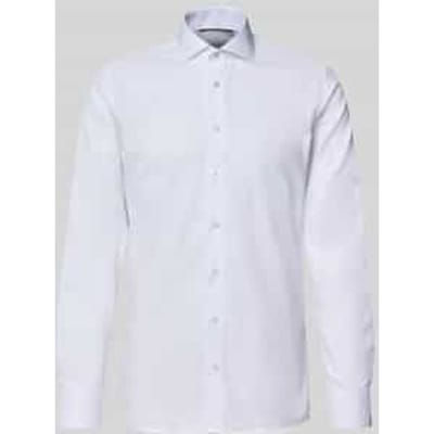 ETERNA slim fit overhemd - niet doorschijnend twill heren overhemd - wit - Strijkvrij - Boordmaat: 44 (EU maat: XL)