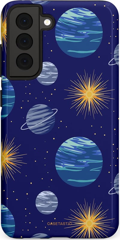 Casetastic Hoesje Geschikt voor Samsung S21 FE - Stijlvolle Beschermende Duo-layer Case - Stralende ster