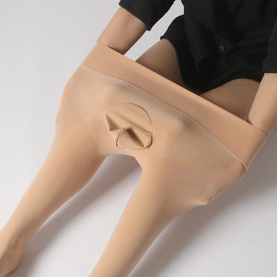 Lente/herfst Diep Kruis Naadloos Dikke Zijden Kousen Heren 8 Fluweel Warm 360 Naadloos Blote Benen Artifact Panty's 1LGL Model 45-80kg black