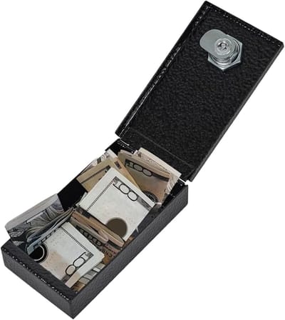 Geldkist - Spaarpot - Budget controle - Met slot - 11 x 5.8 x 2.8 cm - Enkele Attribuut