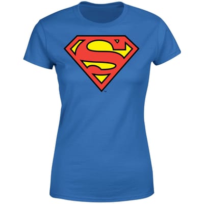 DC Originals Official Superman Shield Dames T-shirt - Blauw - S