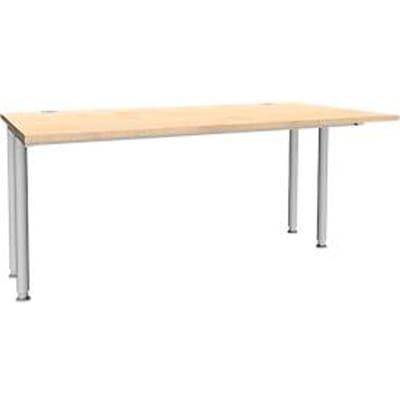 Schäfer Shop Genius bureau MODENA FLEX, breedte 1600 mm, aan beide zijden ingekort, ahorn