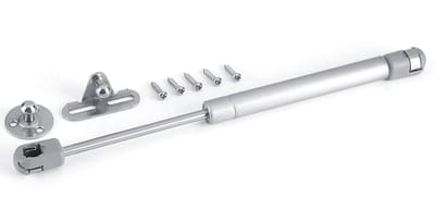 Dailygoods- Gasscharnier 150N - Hefhouder - Kastdeur Scharnieren - Meubel Scharnier - Keuken/Caravankast - Zilvergrijs - ABS/versterking + Zinklegering - Kastdeurscharnier