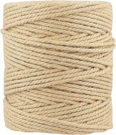 Jute Touw 5 mm, 150 m Natuurlijk Touw voor Decoratie, Bundelen en Creatieve Klussen