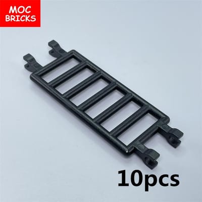 MOC Stenenhek Ladder Rail 7 x 3 30095 1x4X6 6020 Bouwstenen Componenten DIY Educatief Bulk Speelgoed Poppen gray