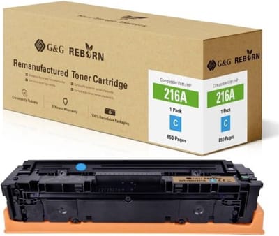 G&G Toner vervangt HP 216A Compatibel Cyaan 850 bladzijden Reborn remanufactured 21290