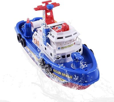 Kinder Badspeelgoed - Waterboot Spel - Interactief Spelen - Met Licht En Muziek - 26 x 10 x 14 cm