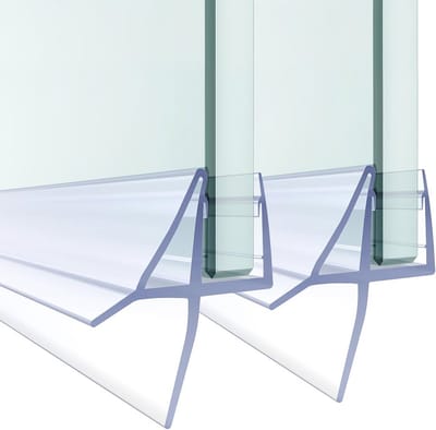 Douchedeur afdichtstrip voor frameloze douchedeur – 2 stuks 1/4 x 36 inch – Effectieve waterbarrière
