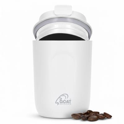 GOAT Outdoor Thermosbeker - Koffiebeker To Go - Travel Mug voor Koffie en Thee - Theebeker - 220 ML - RVS
