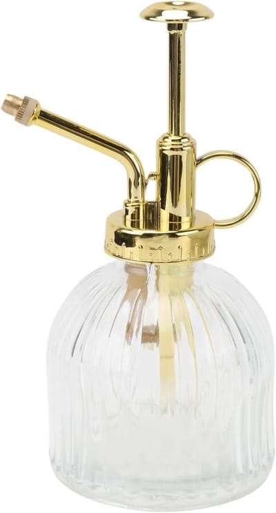 Vintage Glazen Gieter - Kleine Water Spray Fles voor Binnenplanten en Vetplanten - Ideaal voor Tuinonderhoud en Schoonmaak