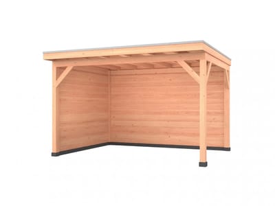 Douglas overkapping, 400 x 300, met achterwand en zijwand, Westwood Comfort Plus