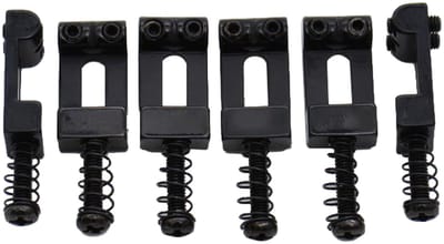 Göldo eenzelböckchen Strat zwart, HB spacing, 10,5mm, set - Gitaaronderdeel