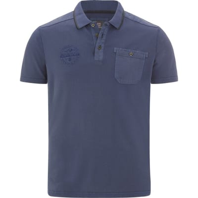 Jan Vanderstorm herren Poloshirt - 52/54 - blauw - Plus Size
