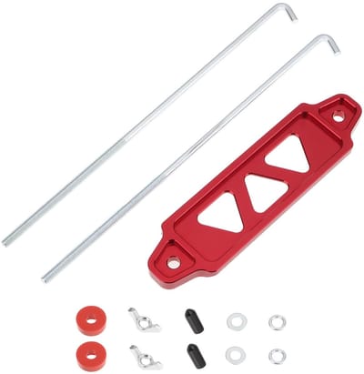 Dailygoods - Set van Auto Batterij Beugel Rood voor Honda en Acura