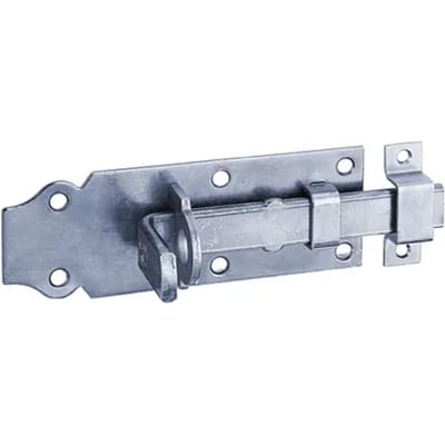Alberts Sluitgrendel Met Platte Greep - Verzinkt Staal - 100x44 Mm