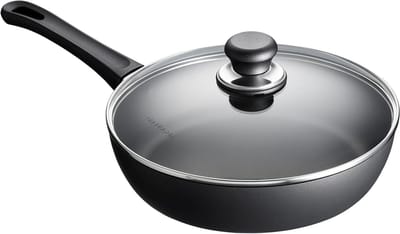 Braadpan met deksel - Koekenpan - Lekker koken - Antiaanbaklaag - 26 cm - Zwart