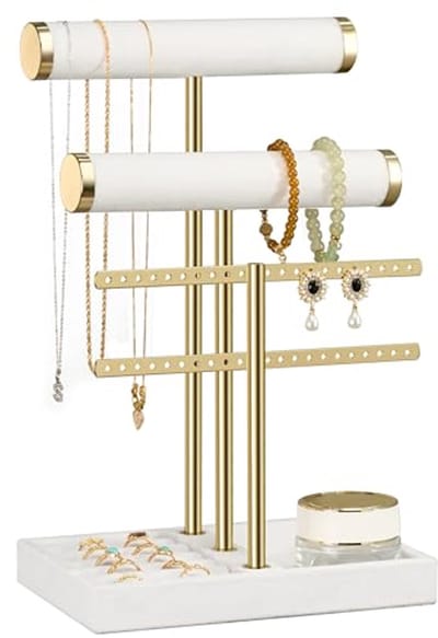 3 Laags Armband Houder Display - Afneembare T Bar voor Sieraden Organizer