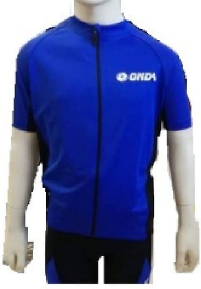 ONDA Fietsshirt korte mouw kids Blauw - Vasco da Gama - 10 Jaar