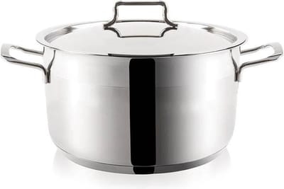 Kookpan Edelstaal met Deksel ANETT 28 cm, 7 l - Kookpot - Soeppan