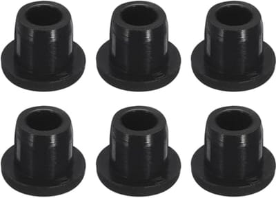 Zwarte Rubber Knopstekker 6 Stuks - H10 Waterdichte Afdichting voor 9-10 mm Gaten