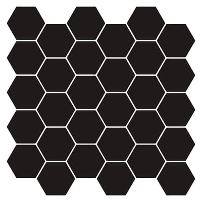 vidaXL - Hexagon - Tegel - 50 - st - Zwart - 30 - x - 30 - cm - Polyurethaan - en - PET