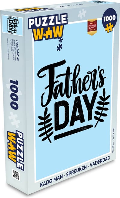 Puzzel Papa - Father's Day - Spreuken - Quotes - Legpuzzel - Puzzel 1000 stukjes volwassenen - Vaderdag cadeautje - Cadeau voor vader en papa