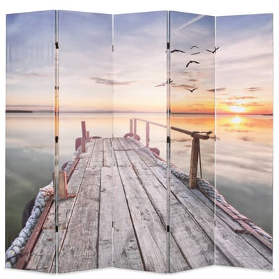 vidaXL - Kamerscherm - inklapbaar - meer - 200x170 - cm