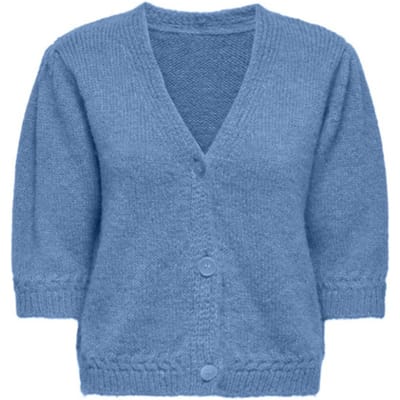 Only Vest Onlstarla Ss V-neck Cardiga Cc Knt 15370875 Riviera Melange/dtm Button Dames Maat - S