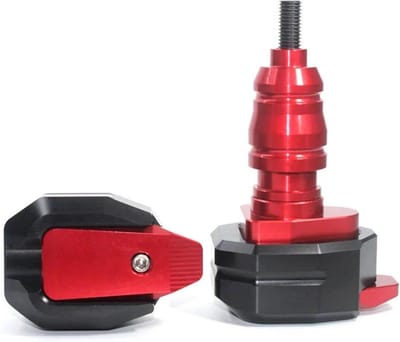 Motor Handkappen - Valbescherming Motor - Bescherming Tijdens Rijden - Zelfherstellend Aluminium - 1 Paar - Rood