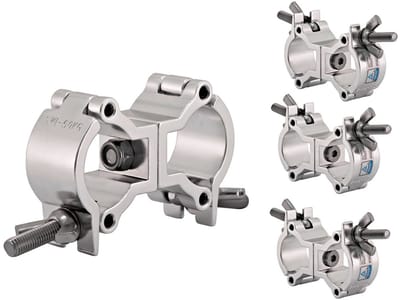 Dubbele Halve Klem, 32-35 mm, Set van 4, van Gear4music