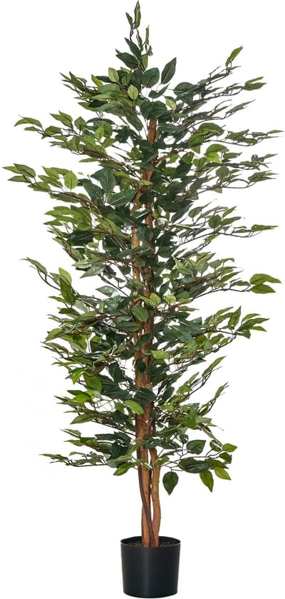 HOMCOM kunstplant - met plantenbak - Ø60 x 150H cm