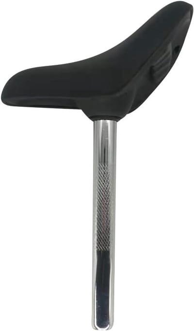 Kinderfietszadel - Zadel voor kinderen - Fietservaring verbeteren - Met zadelpen - 25.5 cm - Zwart