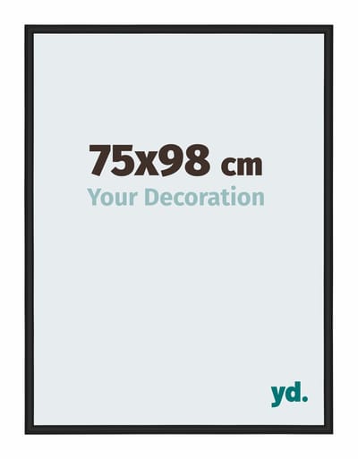 Your Decoration - Fotolijst 75x98 cm - Aluminium - Zwart Mat - New York