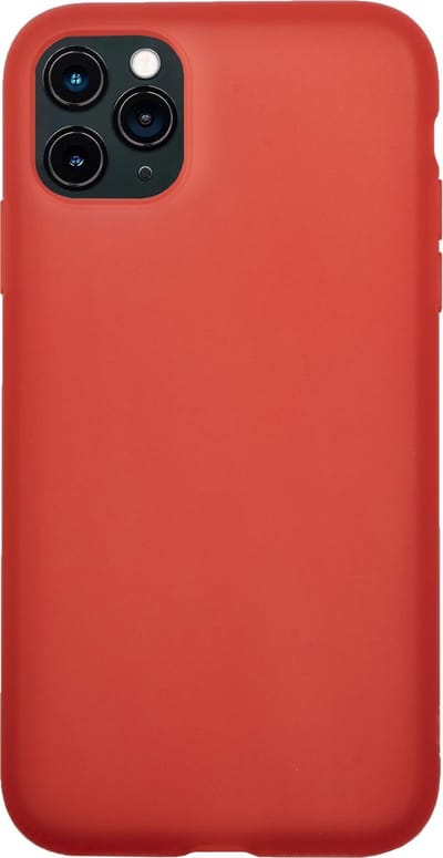 BMAX Latex soft case hoesje geschikt voor Apple iPhone 11 Pro / Soft cover / Telefoonhoesje / Beschermhoesje / Telefoonbescherming - Rood