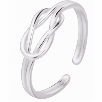 Teenring Myrna zilver verstelbaar Infinity - Charme Bijoux