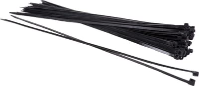 *** Tiewraps 2.5x120mm zwart - 100 stuks - Tie Ribs - 200MM lang - Wit - Tie wraps - Universeel - Klussen - Bevestigen - van Heble® ***