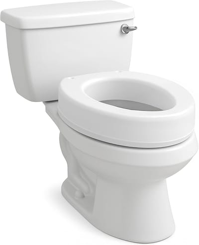 Toiletbrilverhoger - Verhoogde wc-bril - Comfortabel Zitten - Eenvoudige Installatie - 35 inch Hoogte - Wit