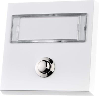 Opbouw Deurbelknop met Groot Naambord en LED-Achtergrondverlichting Wit