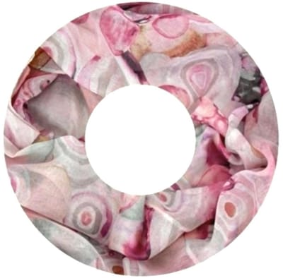 Dunne Colsjaal - Print - (20294#) - Roze