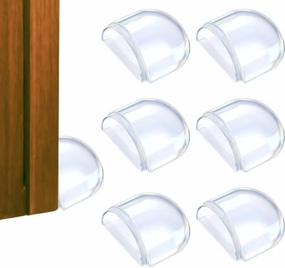 Transparante Deurstoppers - 6 Stuks Zelfklevende Deurstoppers met TPE Pads voor Wand- en Vloerbescherming, Ideaal voor Houten en Plywood Vloeren