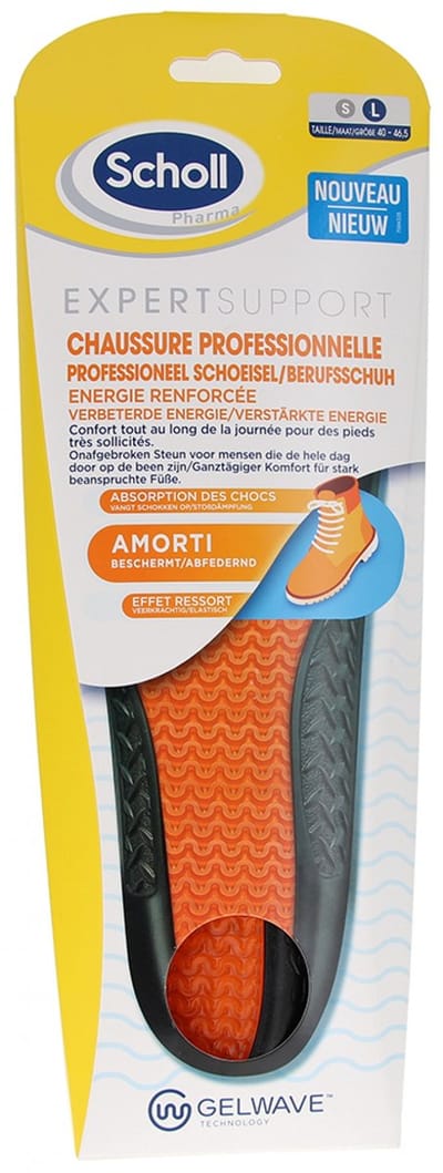 Scholl ExpertSupport Comfort Inlegzolen Professionele Schoenen Maat 2 (41,5-46,5) 1 Paar (Maat : L (40-46,5))