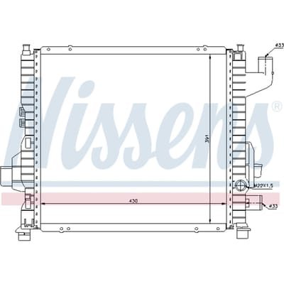 Radiator NISSENS 63837A